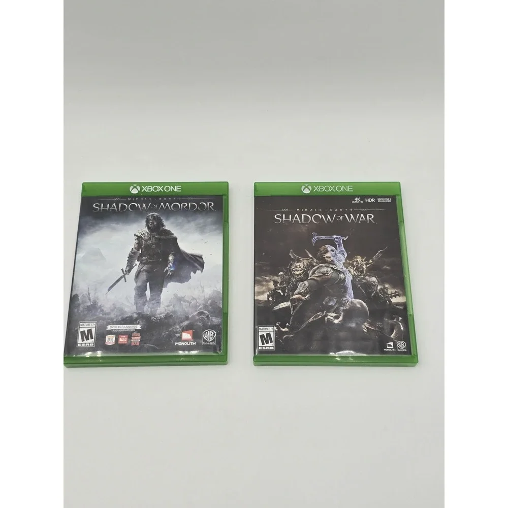 Middle Earth Shadow Of Mordor & Shadow‎ Of War Xbox One Lot Bundle